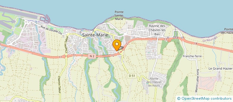localisation de l'entreprise TRANSPORTS DE L'EST  SAINTE-MARIE