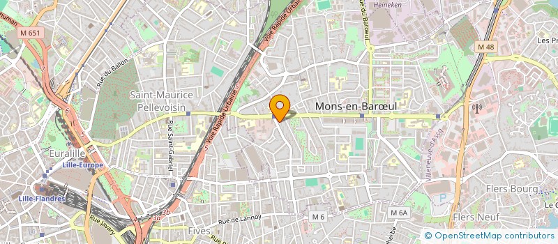 localisation de l'entreprise TRANSPORTS DE MATERIAUX DU NORD à MONS-EN-BARŒUL