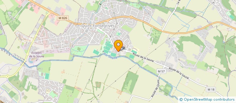 localisation de l'entreprise TRANSPORTS DE QUINT  QUINT-FONSEGRIVES