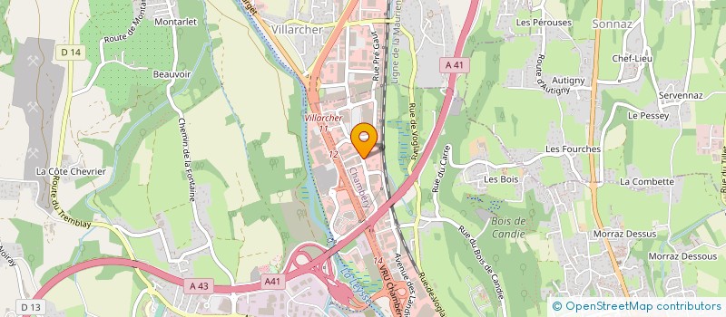 localisation de l'entreprise TRANSPORTS DE SAVOIE à CHAMBERY