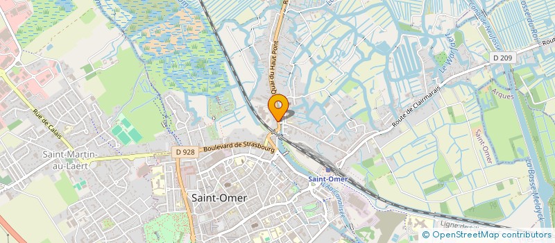 localisation de l'entreprise TRANSPORTS DEBAST FRERES  SAINT-OMER