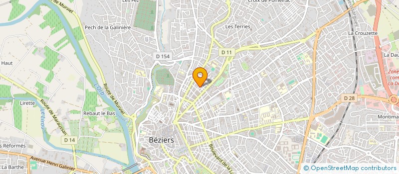 localisation de l'entreprise TRANSPORTS DECUP à VILLENEUVE-LES-BEZIERS