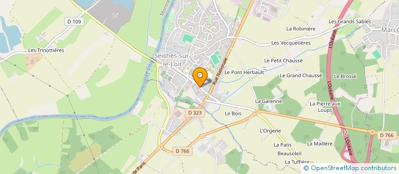 localisation de l'entreprise TRANSPORTS DEFFEE  SAUMUR