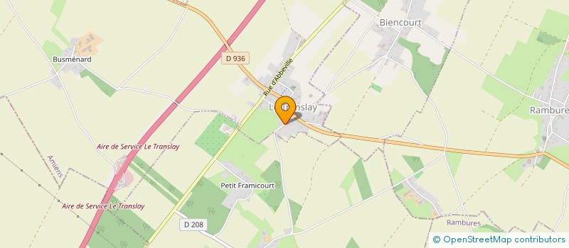 localisation de l'entreprise TRANSPORTS DEGARDIN  LE TRANSLAY