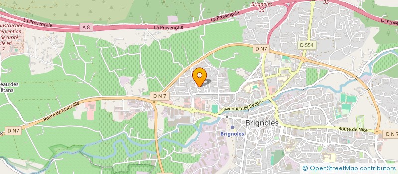 localisation de l'entreprise TRANSPORTS DEGIOANNI  BRIGNOLES