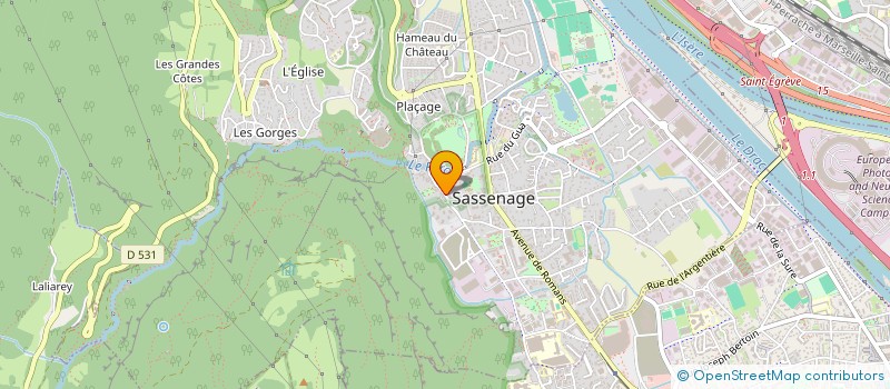 localisation de l'entreprise TRANSPORTS DELAMBRE  SASSENAGE