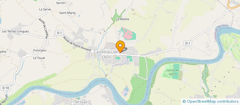 localisation de l'entreprise TRANSPORTS DELBOS  CASTELNAU-DE-LEVIS