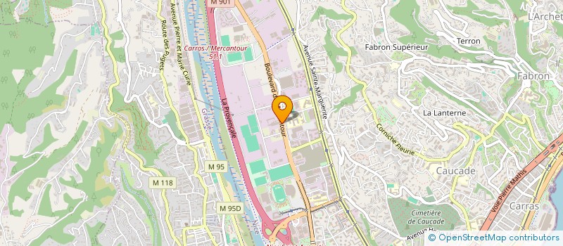 localisation de l'entreprise TRANSPORTS DELCLAUD ALLAMAN à NICE