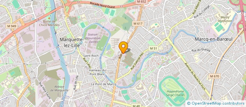 localisation de l'entreprise TRANSPORTS DELFLY à MARCQ-EN-BARŒUL