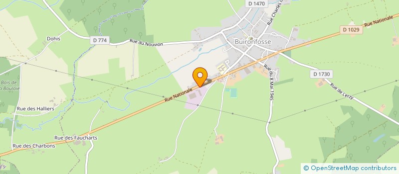 localisation de l'entreprise TRANSPORTS DELMOTTE à BUIRONFOSSE