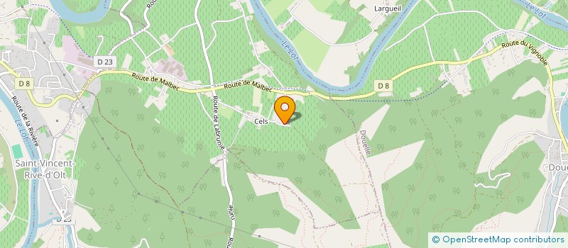 localisation de l'entreprise TRANSPORTS DELRIEU à PARNAC