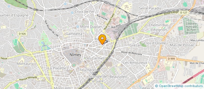 localisation de l'entreprise TRANSPORTS DEMENAGEM. HUBER LOGISTIQUE  NIMES