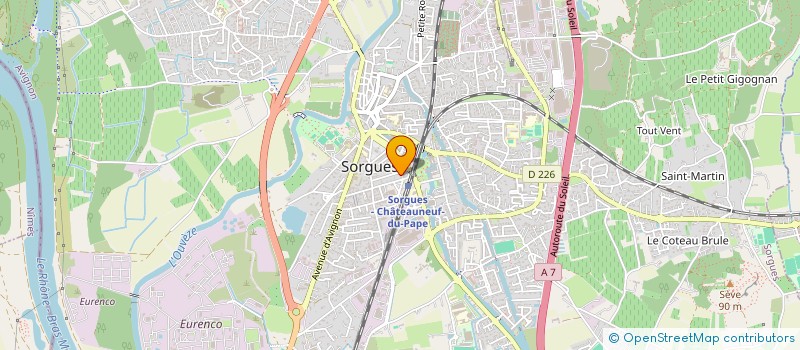 localisation de l'entreprise TRANSPORTS DEMENAGEMENT LOUEUR à SORGUES