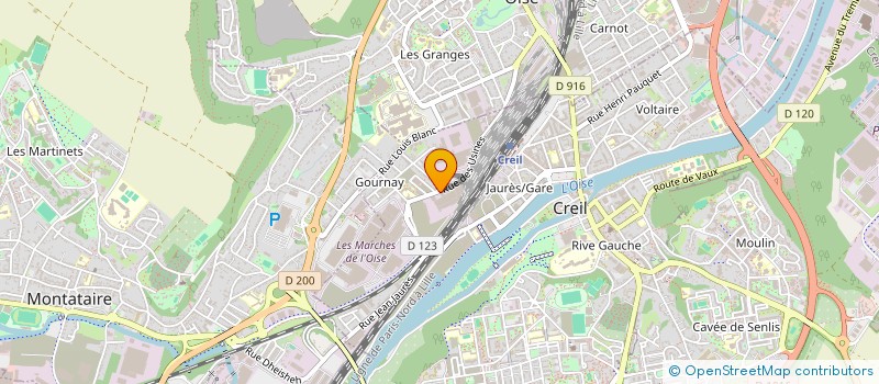 localisation de l'entreprise TRANSPORTS DEMENAGEMENTS HUNEAU  CREIL