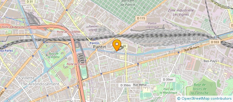 localisation de l'entreprise TRANSPORTS DEMENAGEMENTS MIOTTO à PANTIN