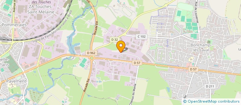 localisation de l'entreprise TRANSPORTS DENIAU à BONCHAMP-LES-LAVAL