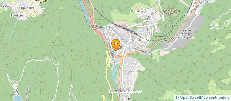 localisation de l'entreprise TRANSPORTS DES 3 VALLEES  SALINS-FONTAINE