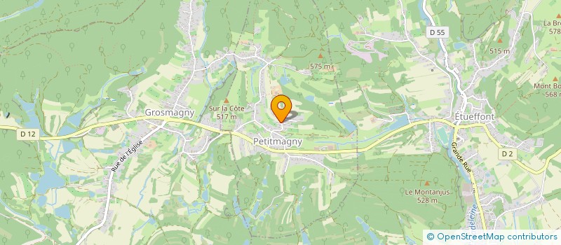 localisation de l'entreprise TRANSPORTS DES FORGES  PETITMAGNY