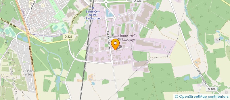 localisation de l'entreprise TRANSPORTS DESCHAMPS FRERES SA à SAINT-CYR-EN-VAL