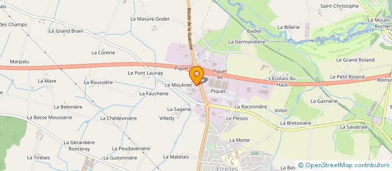 localisation de l'entreprise TRANSPORTS DESERT à ETRELLES