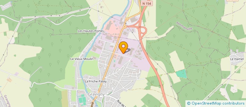 localisation de l'entreprise TRANSPORTS DESORMEAUX DISTRIBUTION à GRAVIGNY