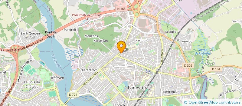 localisation de l'entreprise TRANSPORTS DESPRES à LANESTER