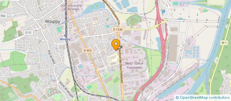 localisation de l'entreprise TRANSPORTS DEUX FONTAINES  METZ