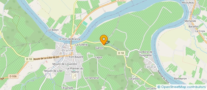 localisation de l'entreprise TRANSPORTS DEYMIER à BRANNE