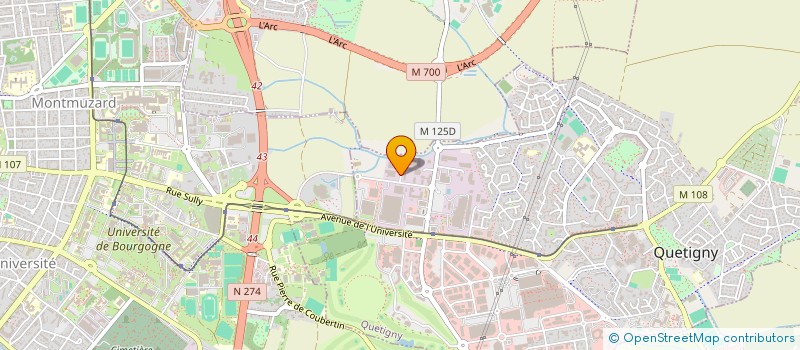 localisation de l'entreprise TRANSPORTS DGD BOURGOGNE à QUETIGNY