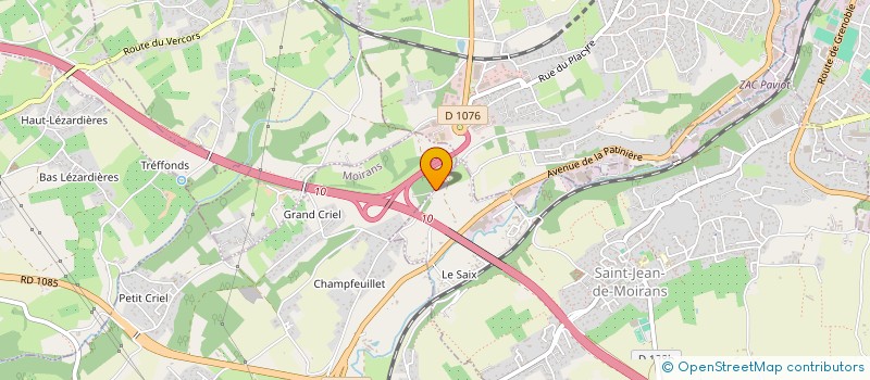 localisation de l'entreprise TRANSPORTS DI GENNARO à MOIRANS