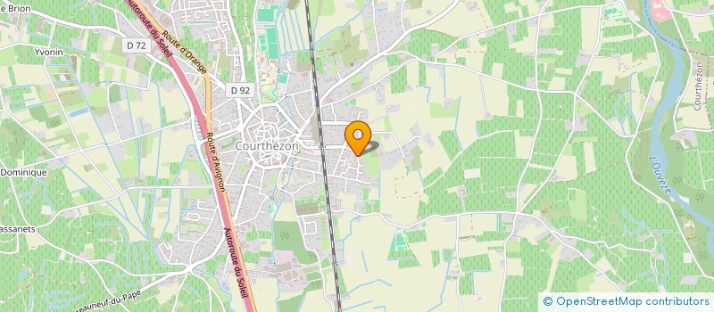 localisation de l'entreprise TRANSPORTS DIFFUSION AVIGNONNAIS  COURTHEZON