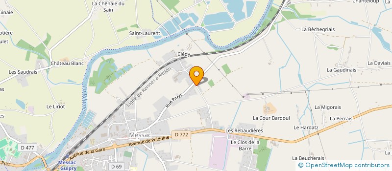 localisation de l'entreprise TRANSPORTS DL à GUIPRY-MESSAC