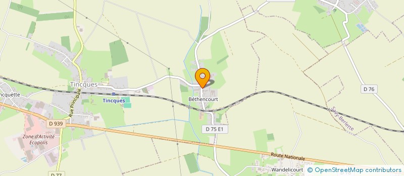 localisation de l'entreprise TRANSPORTS DL  TINCQUES