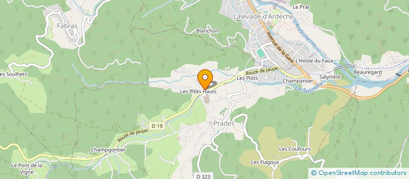 localisation de l'entreprise TRANSPORTS DMS 07  PRADES