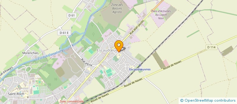 localisation de l'entreprise TRANSPORTS DOMIS à ESCAUDŒUVRES