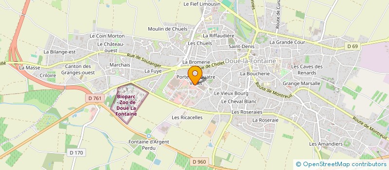 localisation de l'entreprise TRANSPORTS DOUESSIN  DOUE-EN-ANJOU