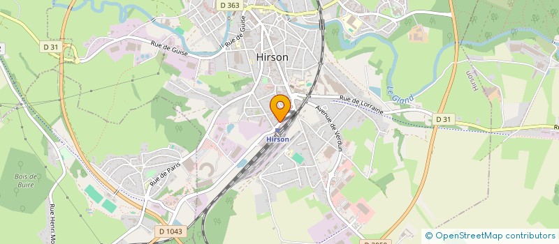 localisation de l'entreprise TRANSPORTS DROPSY SA à HIRSON