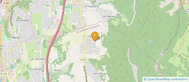 localisation de l'entreprise TRANSPORTS DRUMET EXPRESS  DRUMETTAZ-CLARAFOND