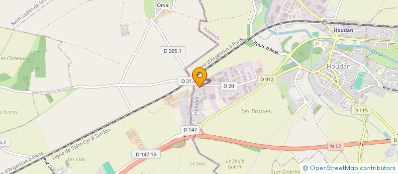 localisation de l'entreprise TRANSPORTS DSG  HOUDAN