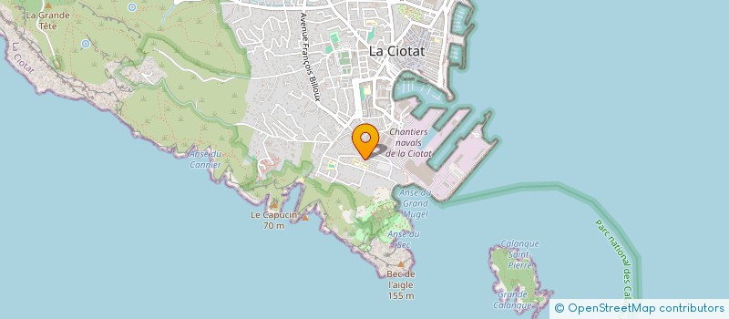 localisation de l'entreprise TRANSPORTS DU BEC DE L'AIGLE  LA CIOTAT