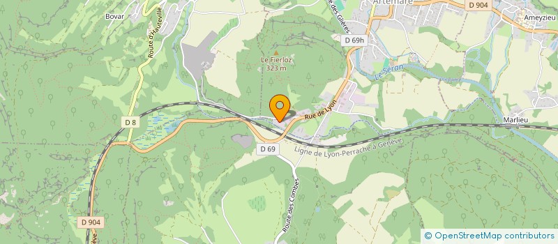 localisation de l'entreprise TRANSPORTS DU BUGEY à ARTEMARE