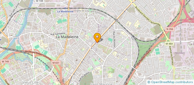 localisation de l'entreprise TRANSPORTS DU BUISSON à MARCQ-EN-BARŒUL