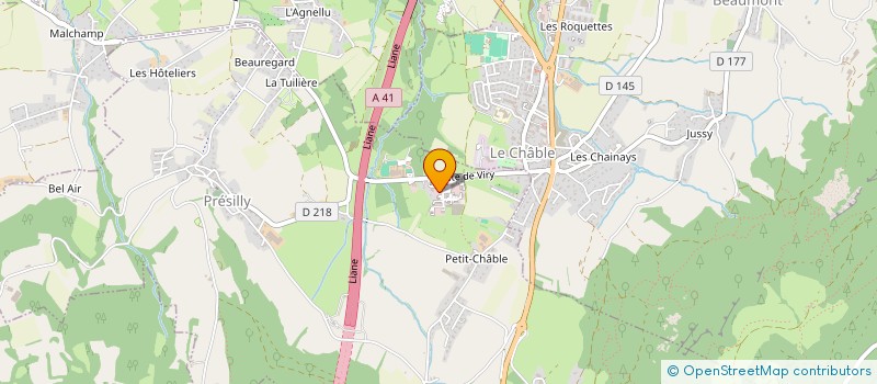 localisation de l'entreprise TRANSPORTS DU GENEVOIS  PRESILLY