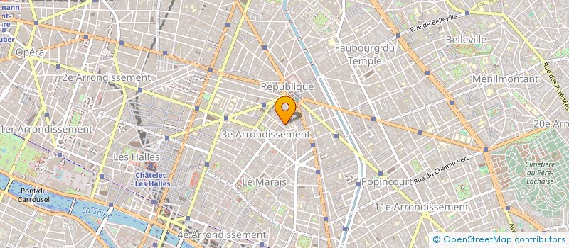 localisation de l'entreprise TRANSPORTS DU MARAIS à PARIS