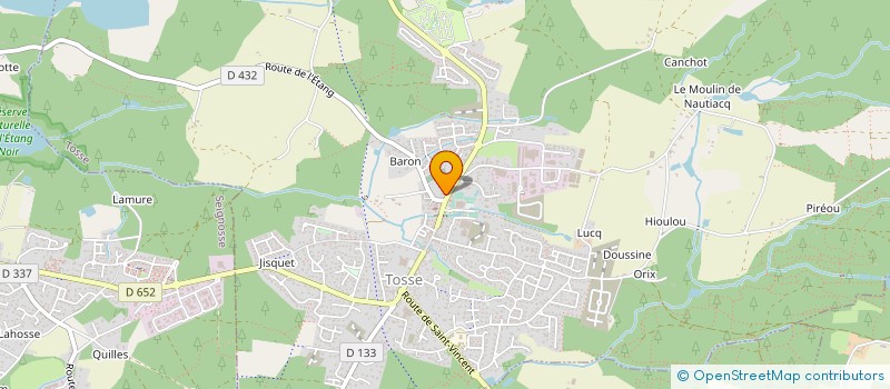 localisation de l'entreprise TRANSPORTS DU MARENSIN à TOSSE