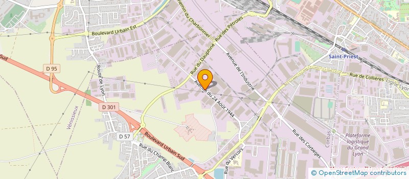 localisation de l'entreprise TRANSPORTS DU VIVARAIS LYON à CORBAS