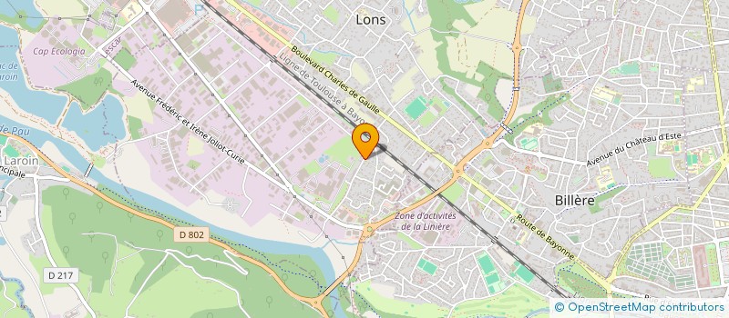 localisation de l'entreprise TRANSPORTS DUBERGE à LONS