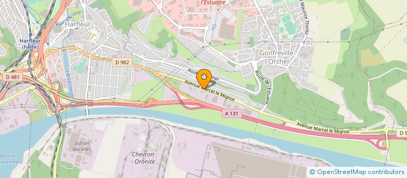 localisation de l'entreprise TRANSPORTS DUBOC à GONFREVILLE-L'ORCHER