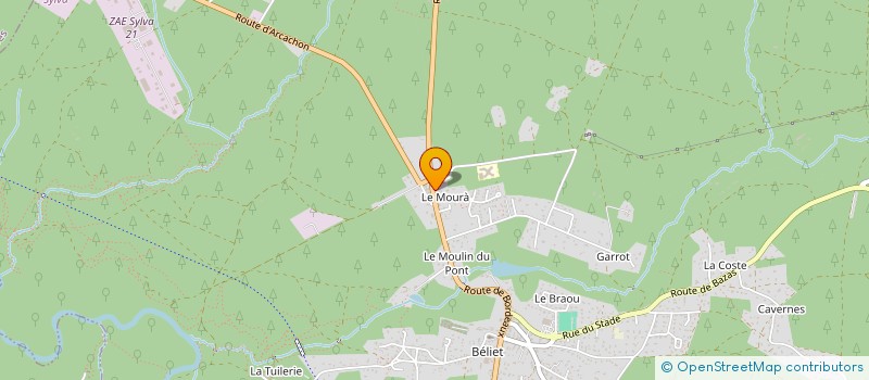 localisation de l'entreprise TRANSPORTS DUBOURG SARL  BELIN-BELIET