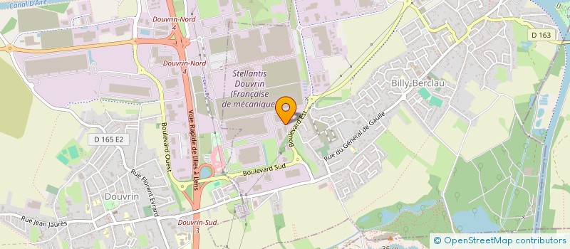 localisation de l'entreprise TRANSPORTS DUBRULLE  BILLY-BERCLAU